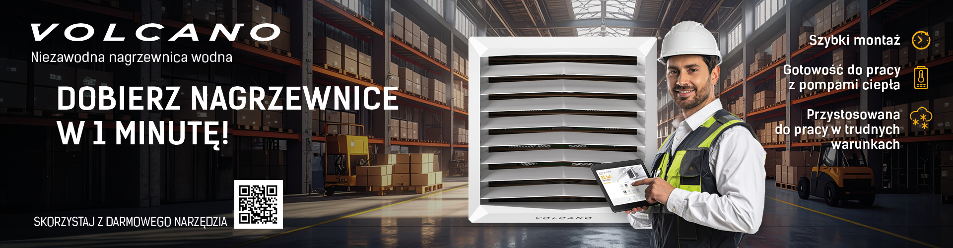 VOLCANO Nagrzewnica wodna