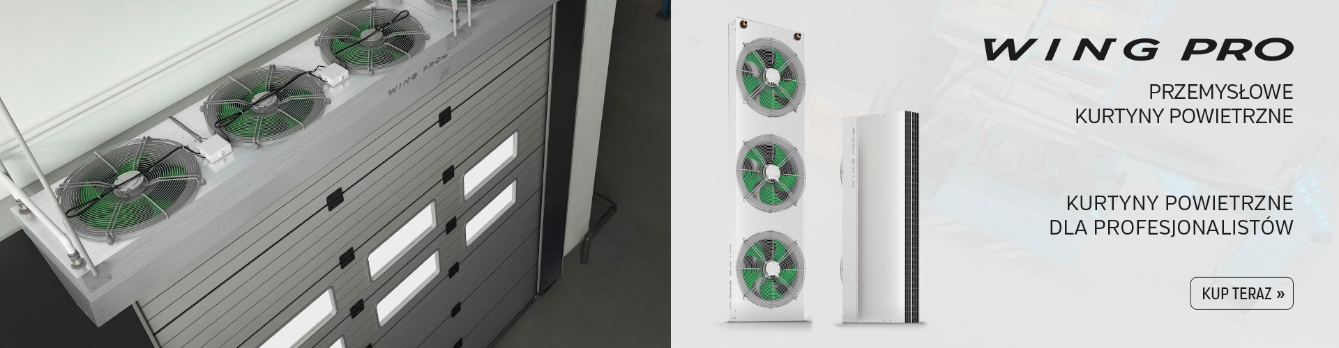 Kurtyna powietrzna WING PRO – rozwiązanie dla przemysłu.