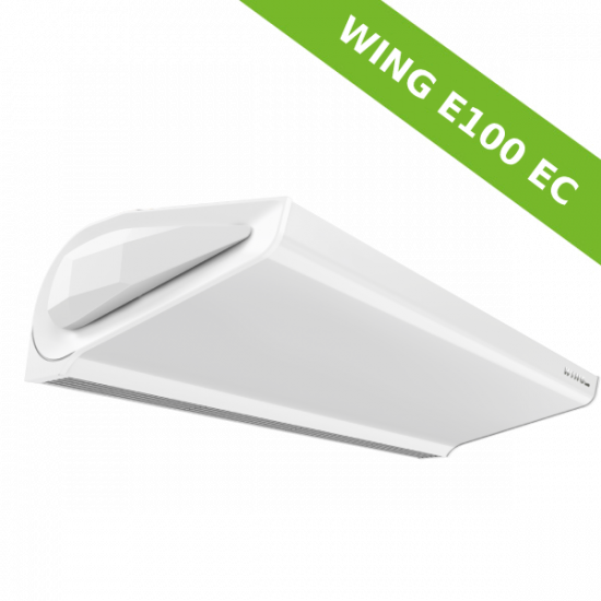 Kurtyna powietrzna WING E100 EC z grzałkami elektrycznymi