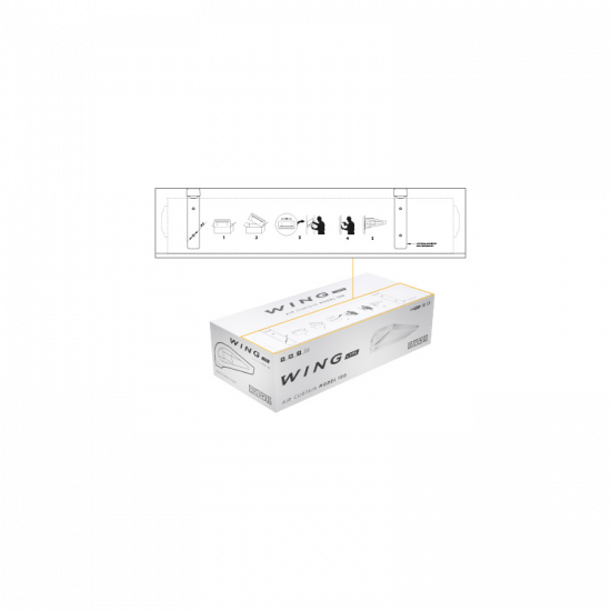 Kurtyna powietrzna WING E100 EC z grzałkami elektrycznymi DARK (RAL7016)